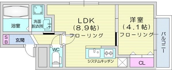 西１１丁目駅 徒歩14分 3階の物件間取画像